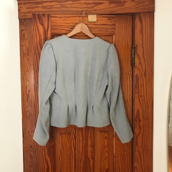 Fitted light grey blazer/jacket sz 10 - Picture 3 of 6